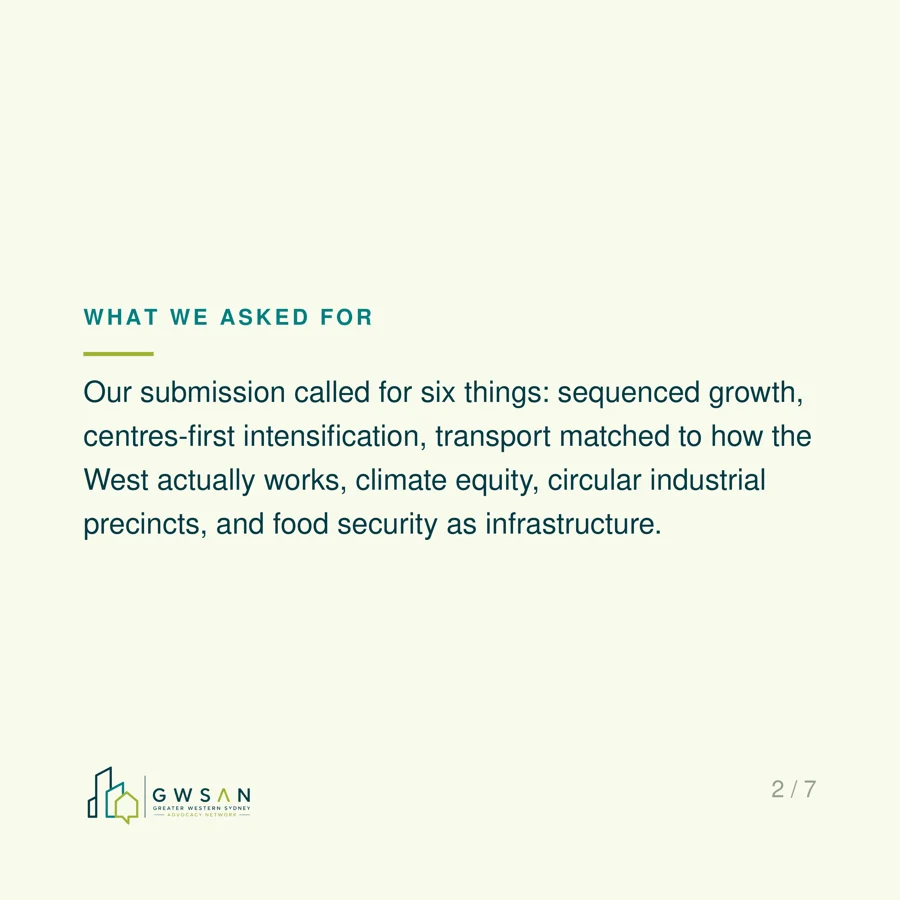 Slide 2: What we asked for