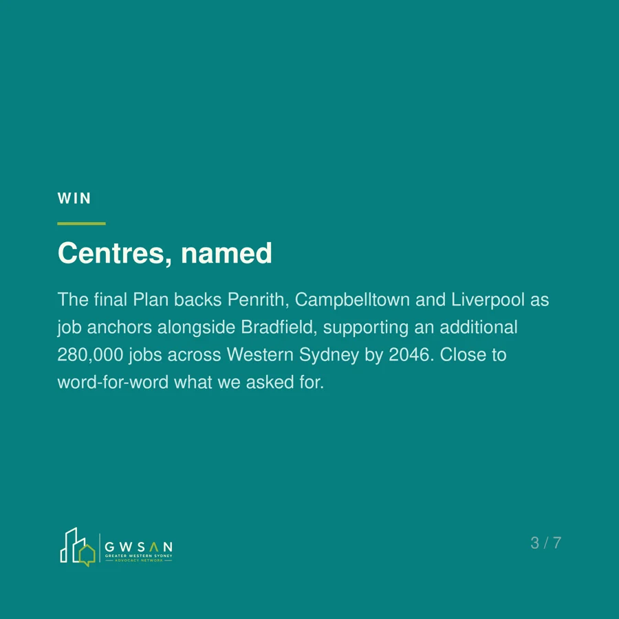Slide 3: Centres, named